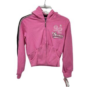 Skechers Kids Y2K Girls Lightweight Jacket Size 7 Small Pink NWT